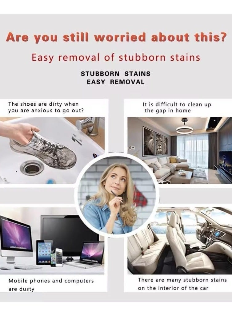 HERIOS Multi-Functional 650ml Foam Cleaner Spray – Lemon Fragrance, Built-In Brush Cap for Easy Scrubbing, Ideal for Cars, Home, Upholstery, Carpets, Curtains, Tiles, Appliances, and Metal Surfaces - Image 3